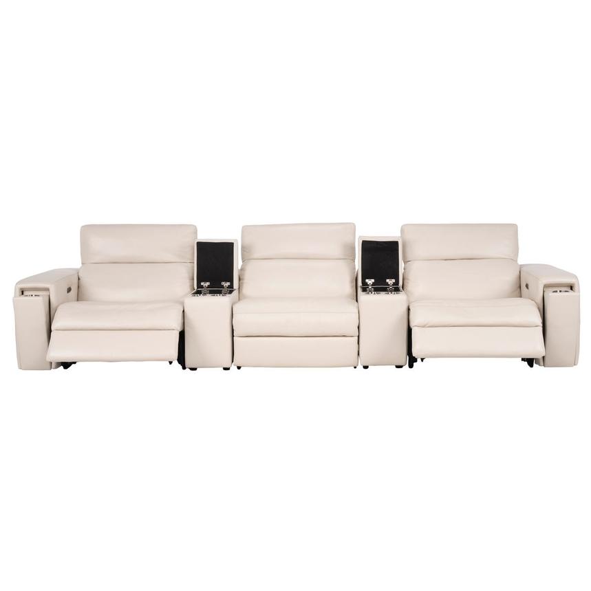 Trevor Home Theater Leather Seating with 5PCS/2PWR  alternate image, 2 of 11 images.