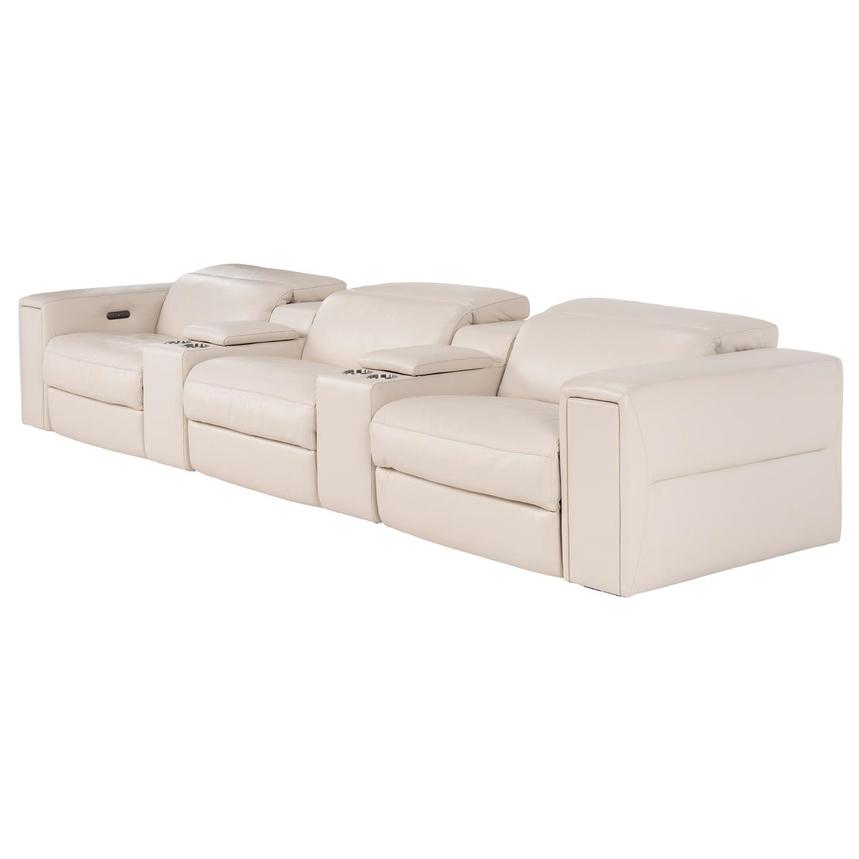 Trevor Home Theater Leather Seating with 5PCS/2PWR  alternate image, 4 of 12 images.