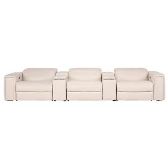 Trevor Home Theater Leather Seating with 5PCS/3PWR