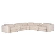 Trevor Leather Corner Sofa with 7PCS/3PWR  main image, 1 of 13 images.