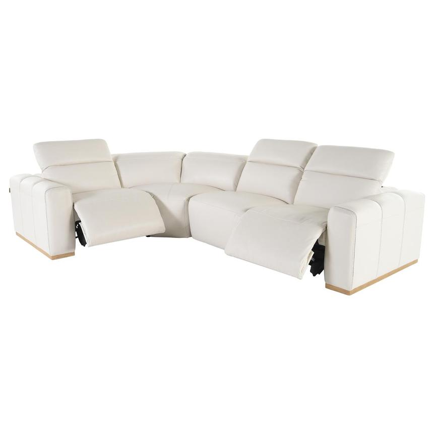 Galak Leather Power Reclining Sectional with 4PCS/2PWR  alternate image, 2 of 5 images.