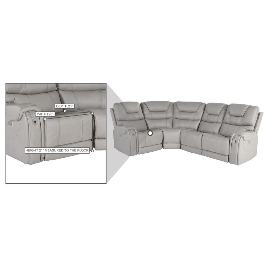 Capriccio Power Reclining Sectional with 4PCS/2PWR  alternate image, 10 of 10 images.
