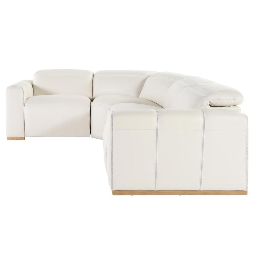 Galak Leather Power Reclining Sectional with 4PCS/2PWR  alternate image, 4 of 6 images.