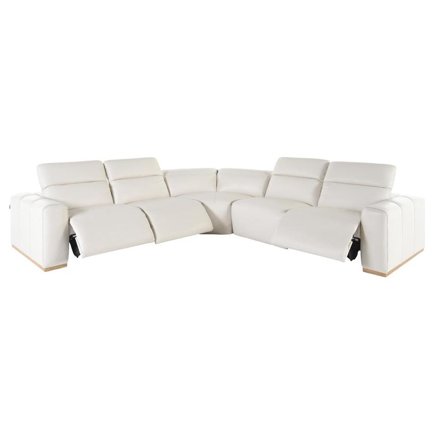 Galak Leather Power Reclining Sectional with 5PCS/3PWR  alternate image, 2 of 5 images.