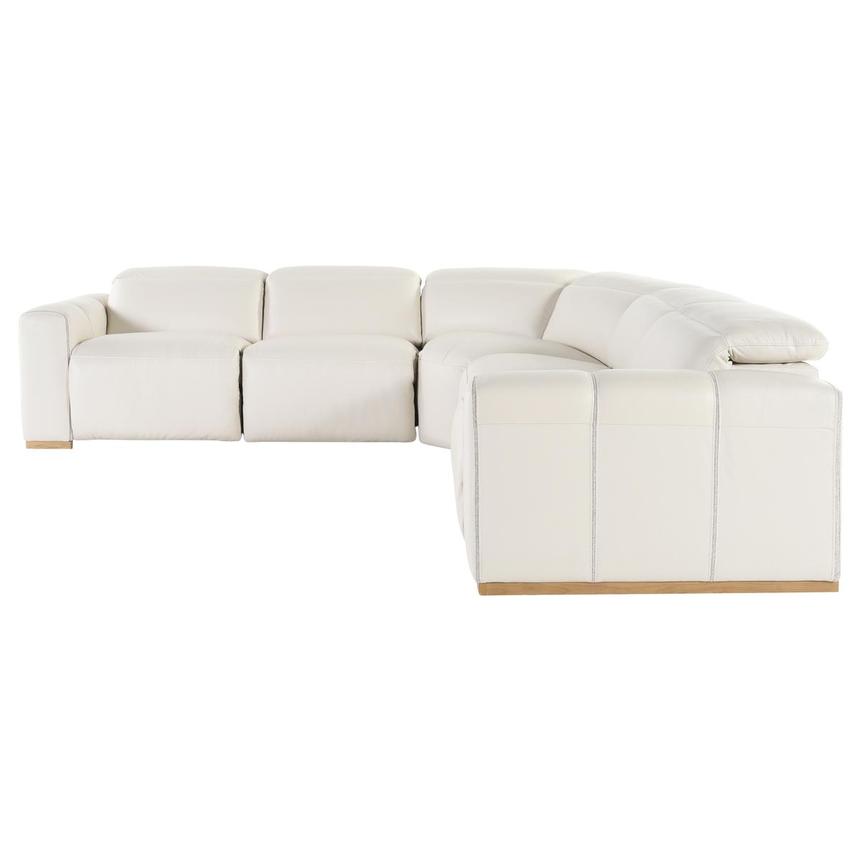Galak Leather Power Reclining Sectional with 5PCS/3PWR alternate image, 4 of 6 images.