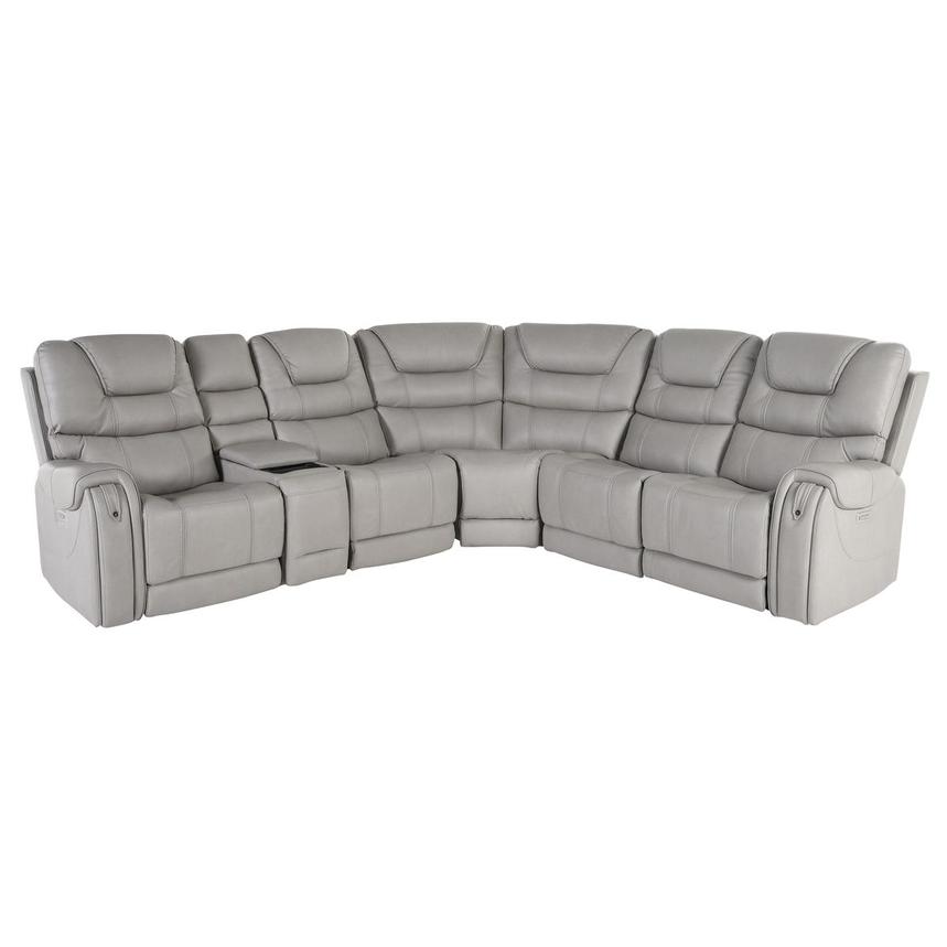 Capriccio Gray Power Reclining Sectional with 6PCS/2PWR  main image, 1 of 13 images.