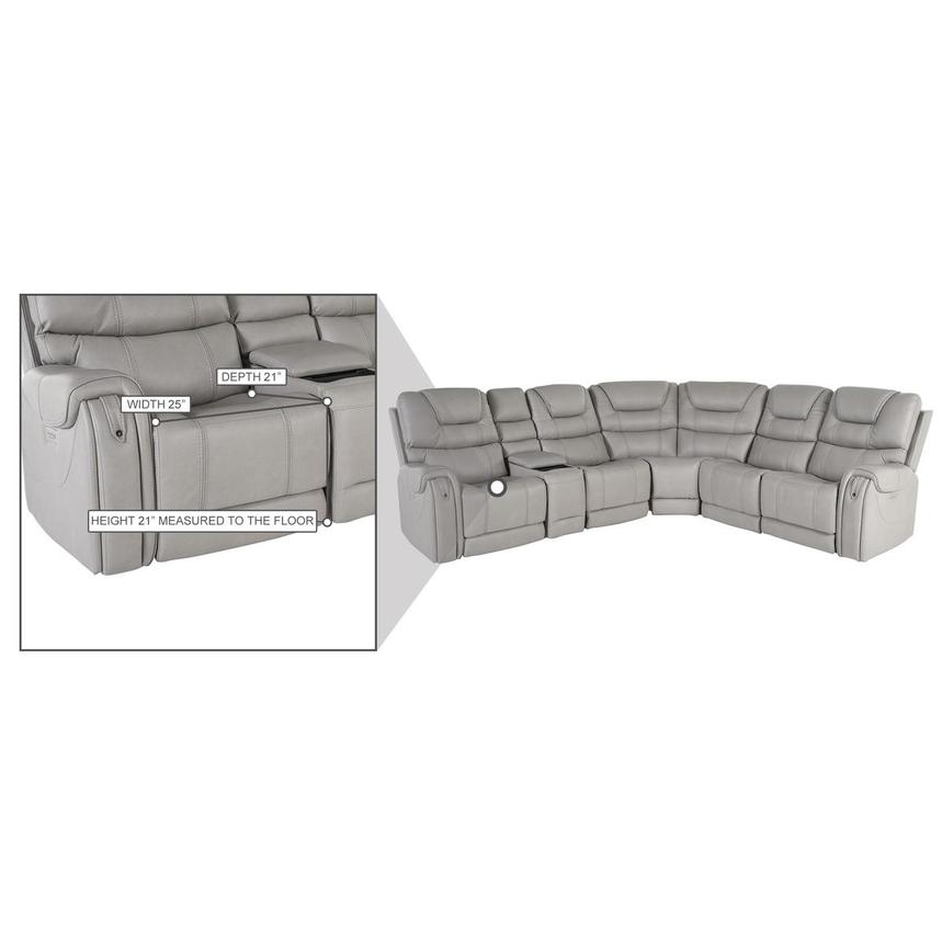 Capriccio Power Reclining Sectional with 6PCS/2PWR  alternate image, 13 of 13 images.