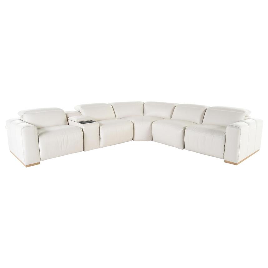 Galak Leather Power Reclining Sectional with 6PCS/3PWR  main image, 1 of 8 images.
