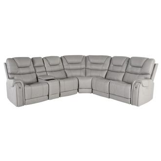 Capriccio Gray Power Reclining Sectional with 6PCS/3PWR