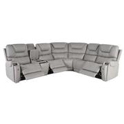 Capriccio Gray Power Reclining Sectional with 6PCS/3PWR  alternate image, 2 of 13 images.