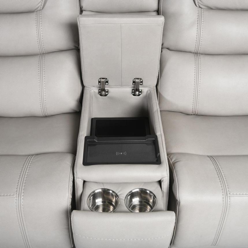 Capriccio Gray Power Reclining Sectional with 6PCS/3PWR  alternate image, 4 of 13 images.