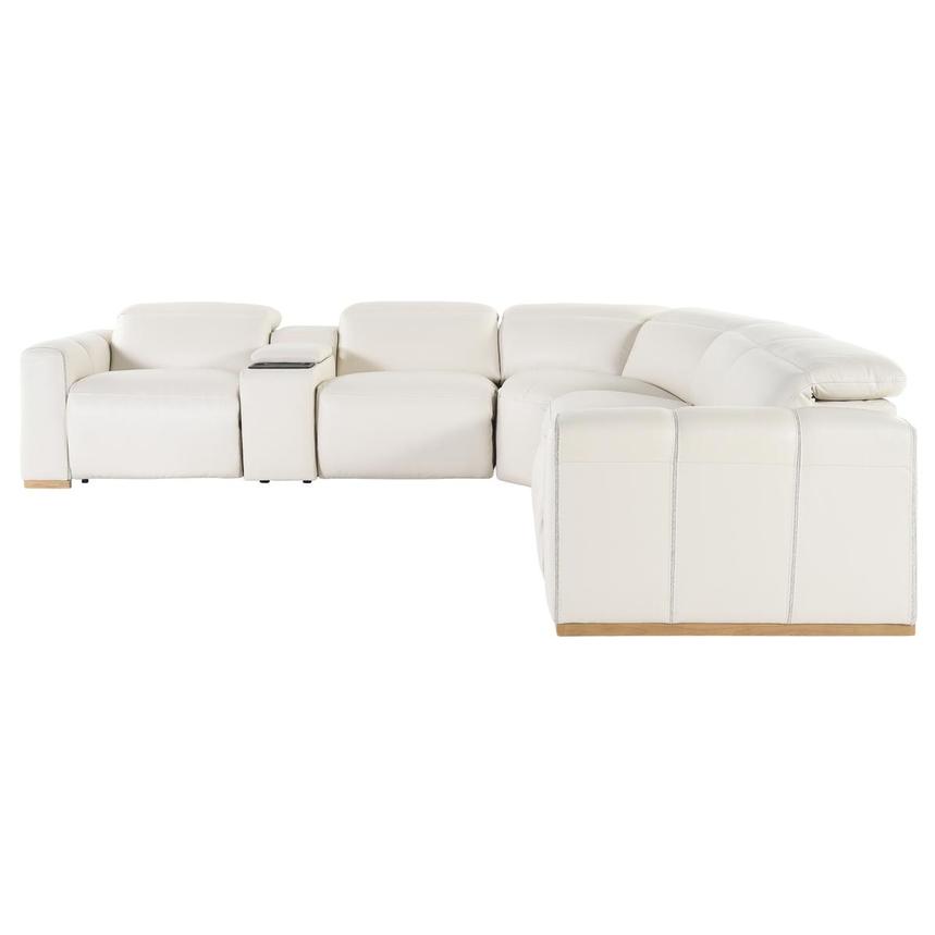 Galak Leather Power Reclining Sectional with 6PCS/2PWR  alternate image, 4 of 10 images.