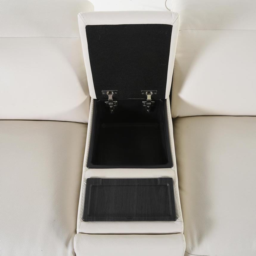 Galak Leather Power Reclining Sectional with 7PCS/3PWR  alternate image, 4 of 9 images.