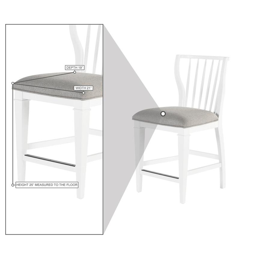 Janelle White 5-Piece Counter Dining Set  alternate image, 14 of 14 images.