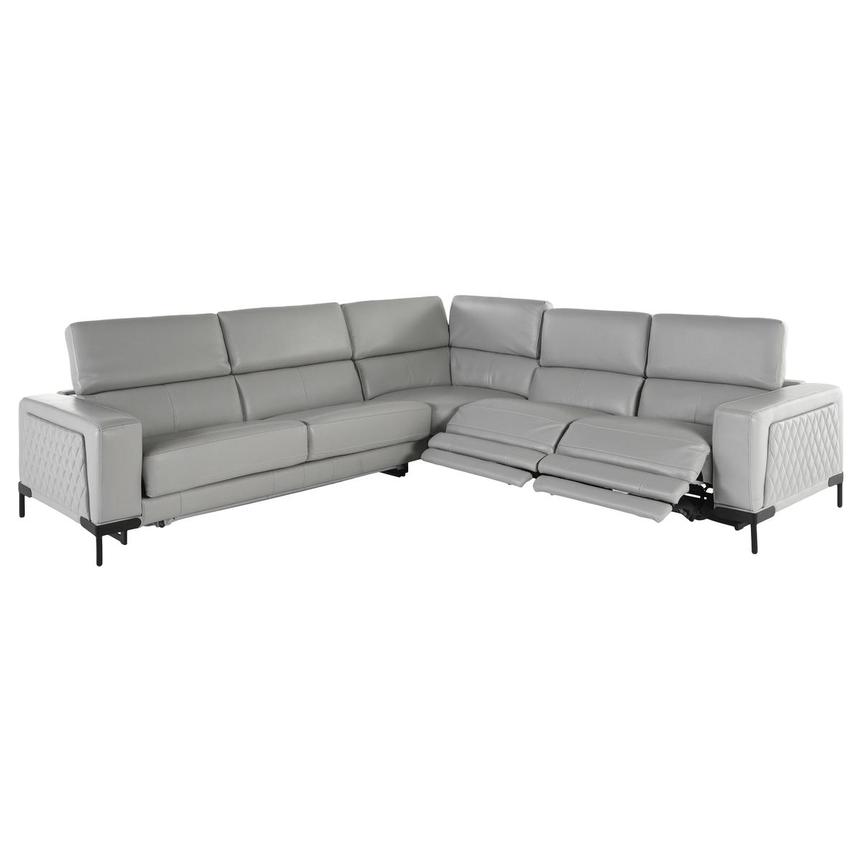 Forrest II 4PC/2PWR Leather Sectional Sofa w/Left Sleeper  alternate image, 4 of 8 images.