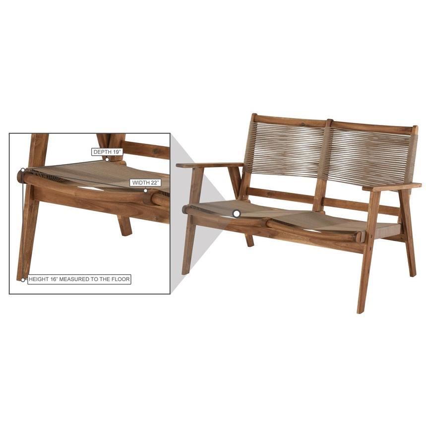 Laguna Cream Loveseat alternate image, 3 of 3 images.