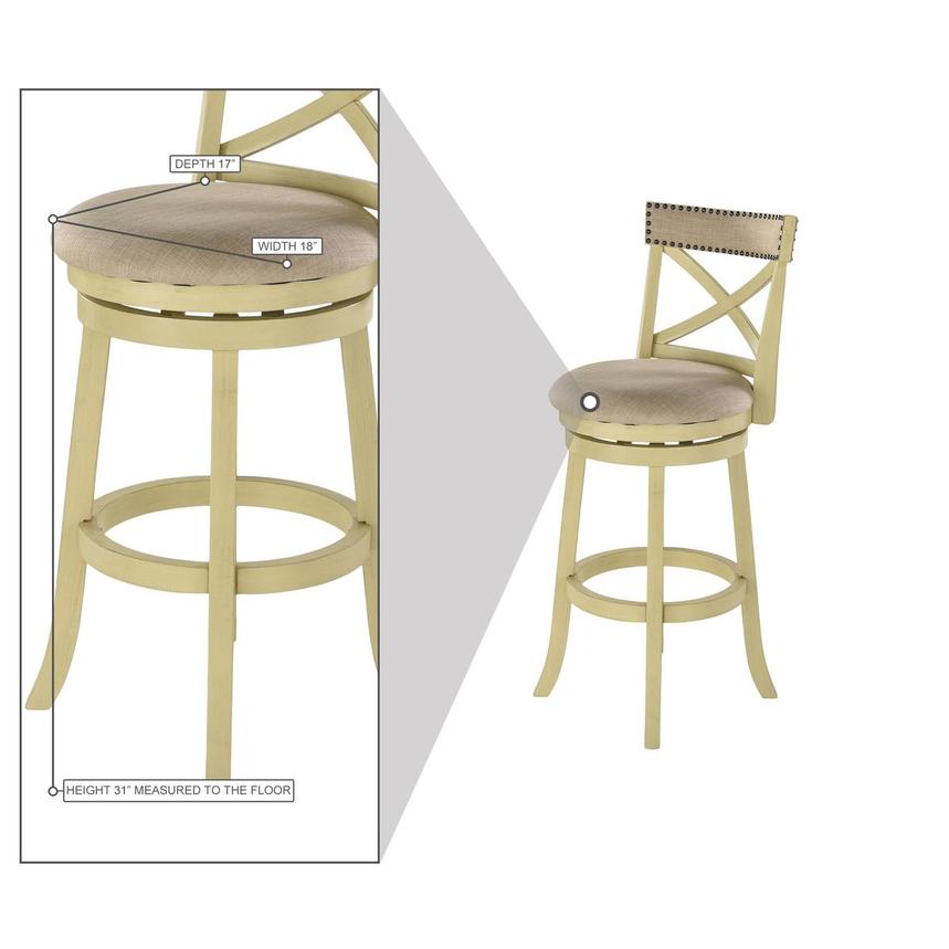 Southern Chic Swivel Bar Stool  alternate image, 5 of 5 images.
