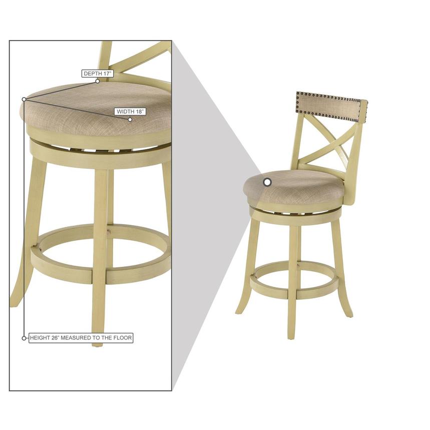 Southern Chic Swivel Counter Stool  alternate image, 5 of 5 images.