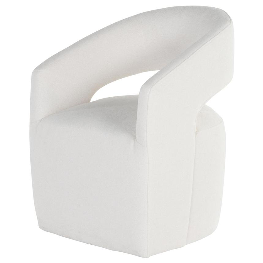 Lilly Ivory Arm Chair w/Casters  main image, 1 of 6 images.