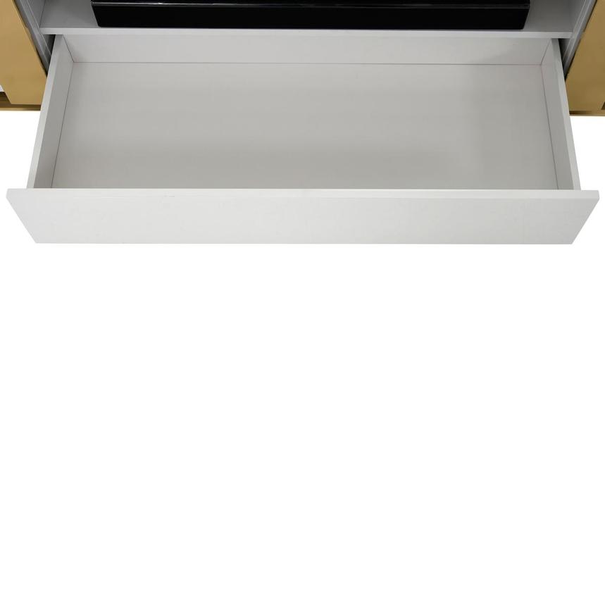 Grand Night White/Gold Gloss TV Stand  alternate image, 6 of 6 images.