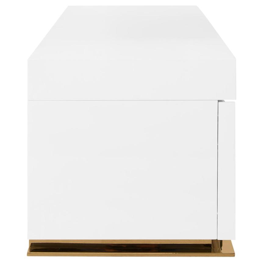Grand Night White/Gold Gloss TV Stand alternate image, 5 of 6 images.