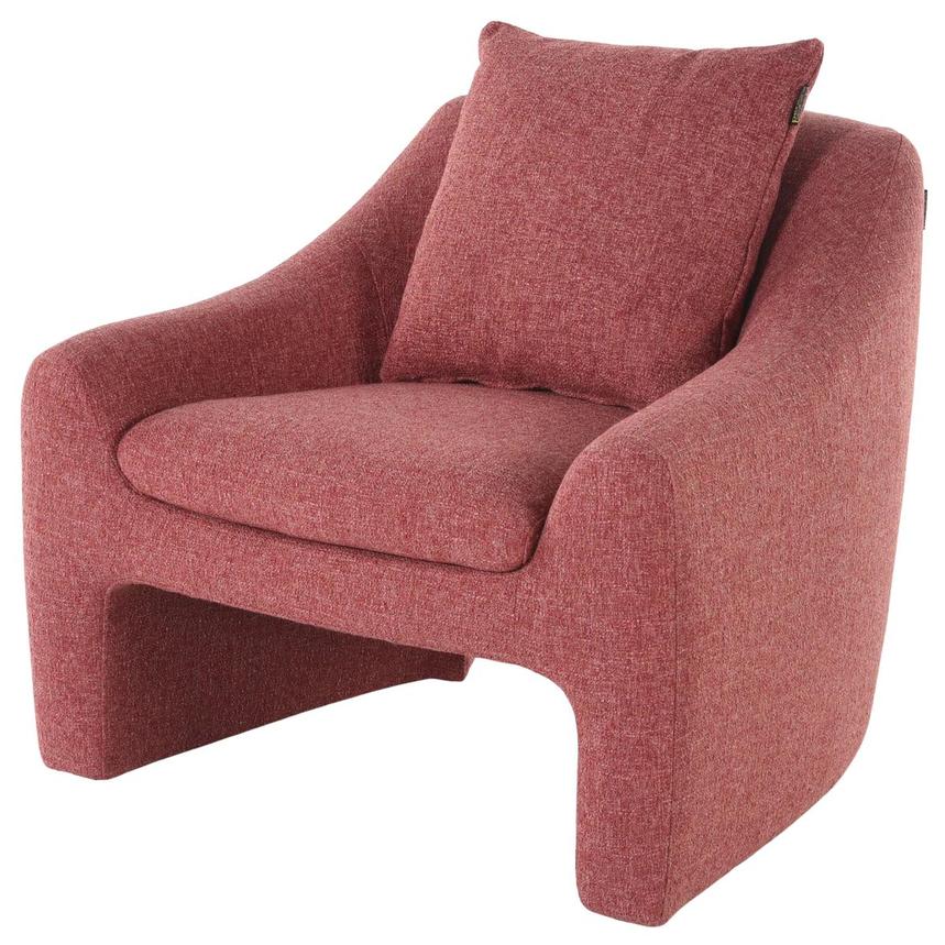 Madison Pink Accent Chair w/Pillow  main image, 1 of 7 images.