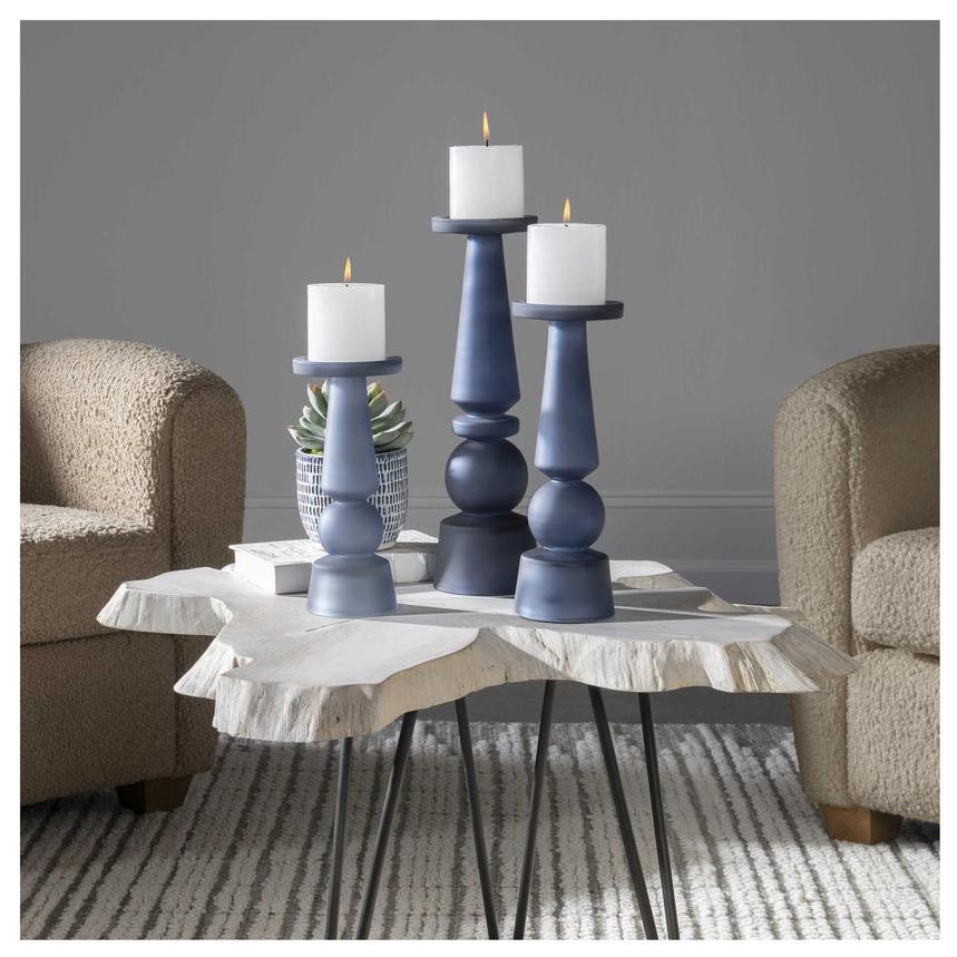 Cassie Blue Set of 3 Candle Holders El Dorado Furniture