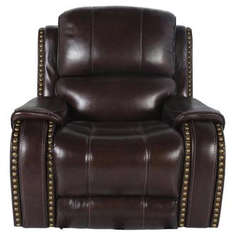 Durham Brown Leather Power Recliner