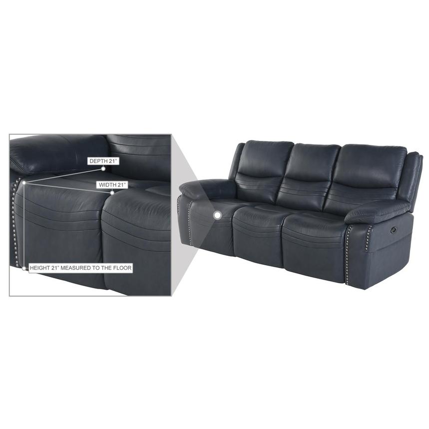 Onyx Leather Power Reclining Sofa  alternate image, 5 of 5 images.