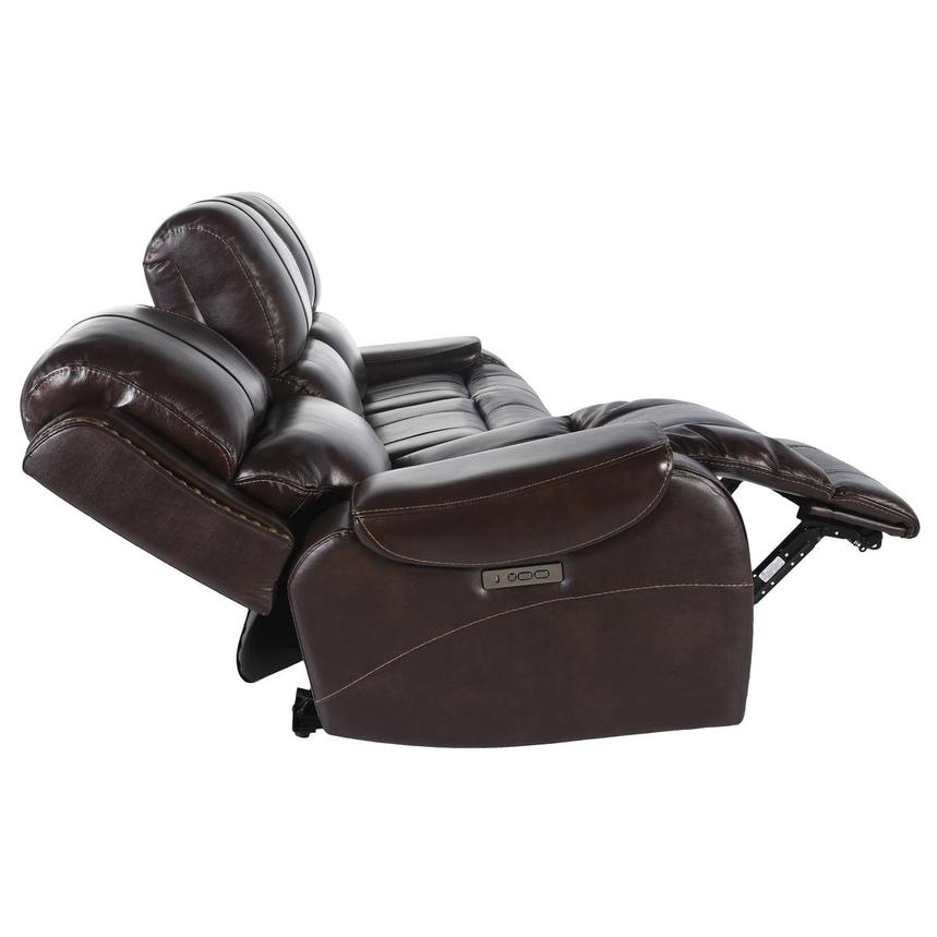 Durham Brown Leather Power Reclining Sofa alternate image, 5 of 6 images.