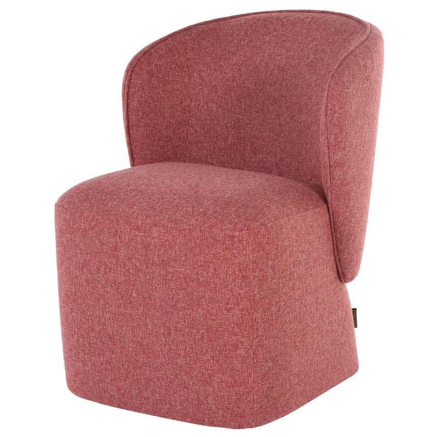 Lottie Pink Side Chair w/Casters  main image, 1 of 6 images.