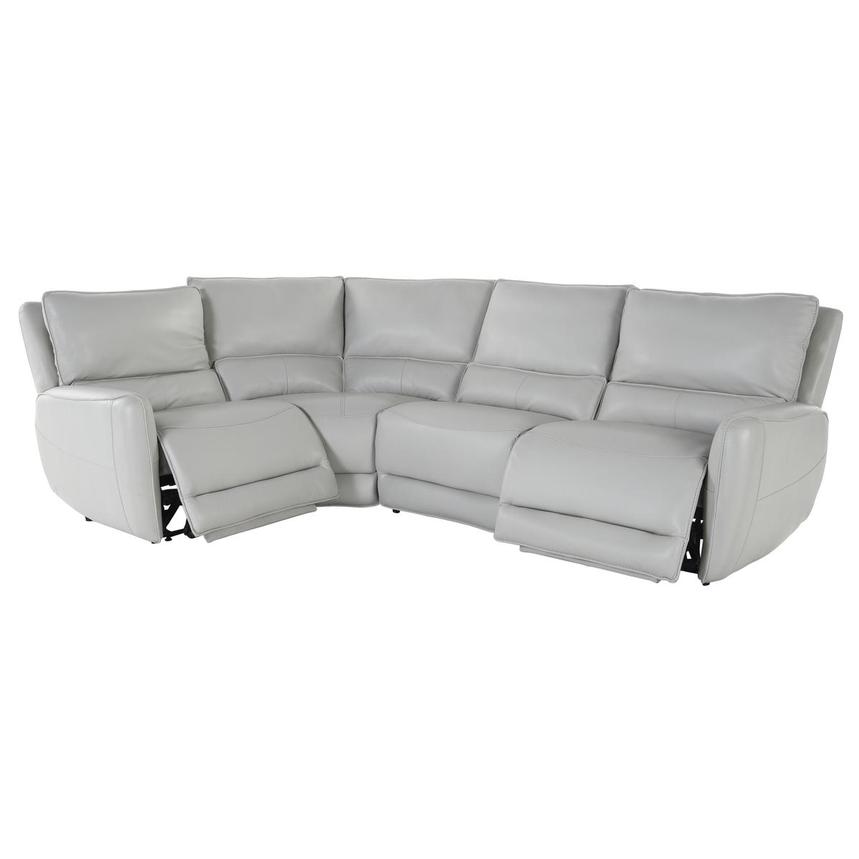 Georgia Leather Power Reclining Sectional with 4PCS/2PWR alternate image, 2 of 4 images.