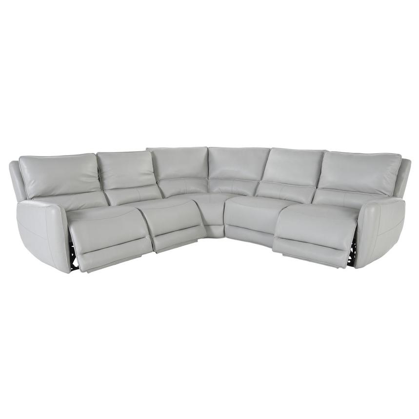 Georgia Leather Power Reclining Sectional with 5PCS/3PWR  alternate image, 2 of 4 images.