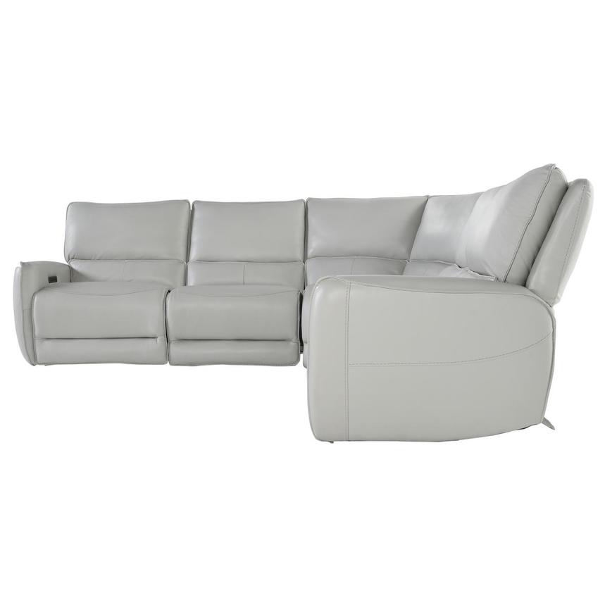 Georgia Leather Power Reclining Sectional with 5PCS/3PWR alternate image, 3 of 4 images.