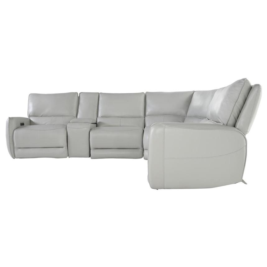 Georgia Leather Power Reclining Sectional with 6PCS/2PWR  alternate image, 3 of 5 images.