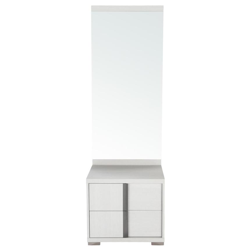 Tivo White Left Nightstand w/Mirror  main image, 1 of 4 images.