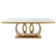 Lillian Gold Rectangular Dining Table  alternate image, 2 of 3 images.