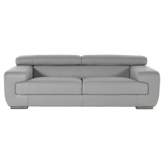 Grace Gray Leather Sofa