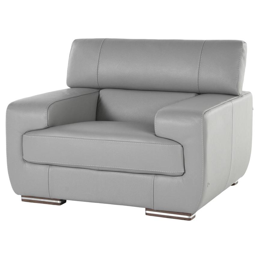 Grace Gray Leather Chair alternate image, 2 of 7 images.