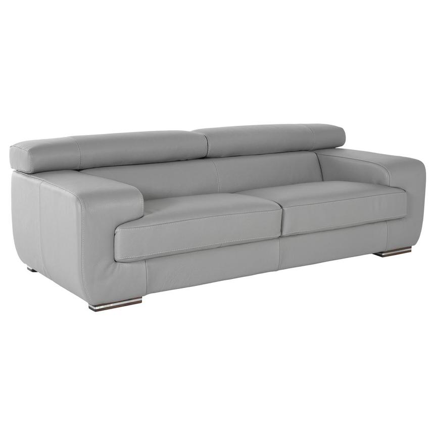 Grace Gray Leather Sofa alternate image, 2 of 5 images.