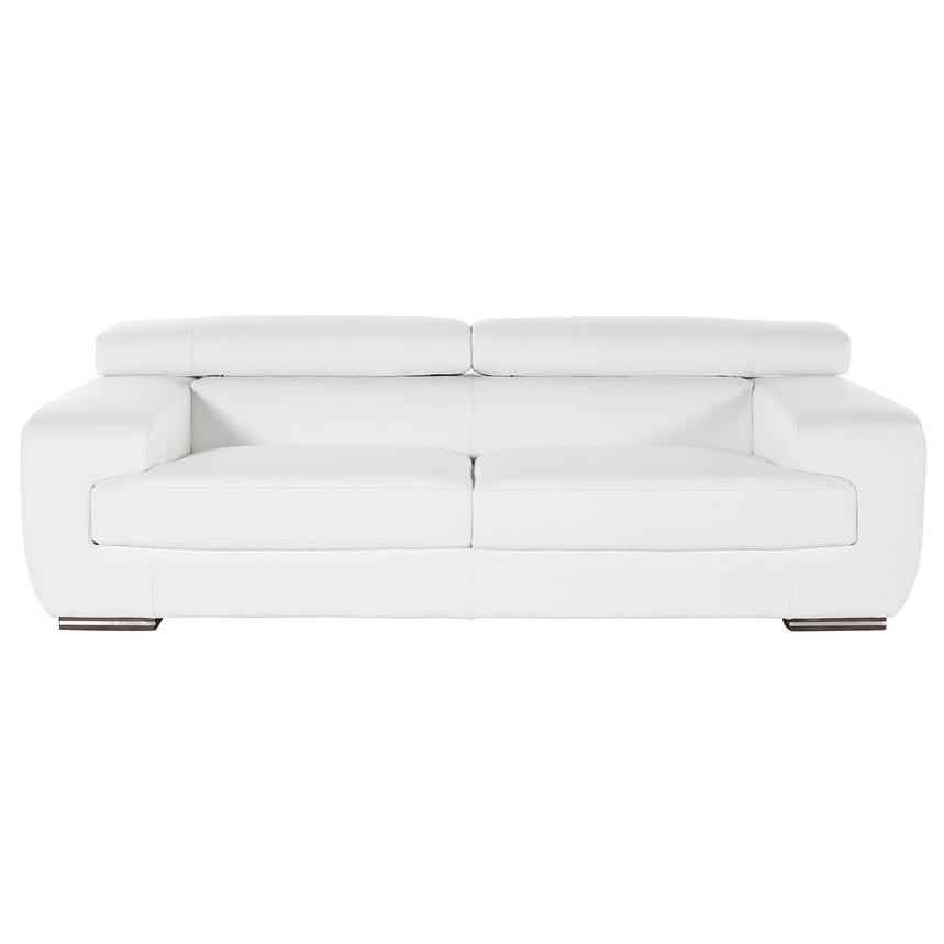 Grace White Leather Sofa El Dorado Furniture