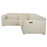 Samar Leather Power Reclining Sectional with 4PCS/2PWR  alternate image, 3 of 8 images.