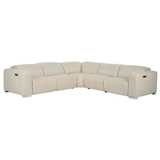 Samar Leather Power Reclining Sectional with 5PCS/3PWR