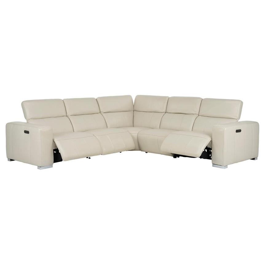 Samar Leather Power Reclining Sectional with 5PCS/3PWR  alternate image, 2 of 8 images.