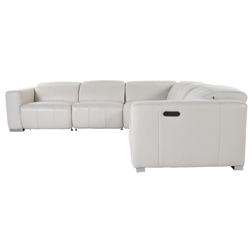 Samar Leather Power Reclining Sectional with 5PCS/3PWR  alternate image, 3 of 5 images.