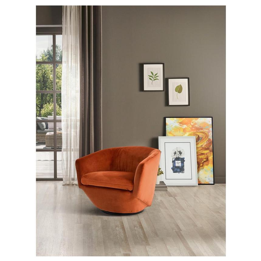 Andy Orange Accent Chair  alternate image, 2 of 7 images.