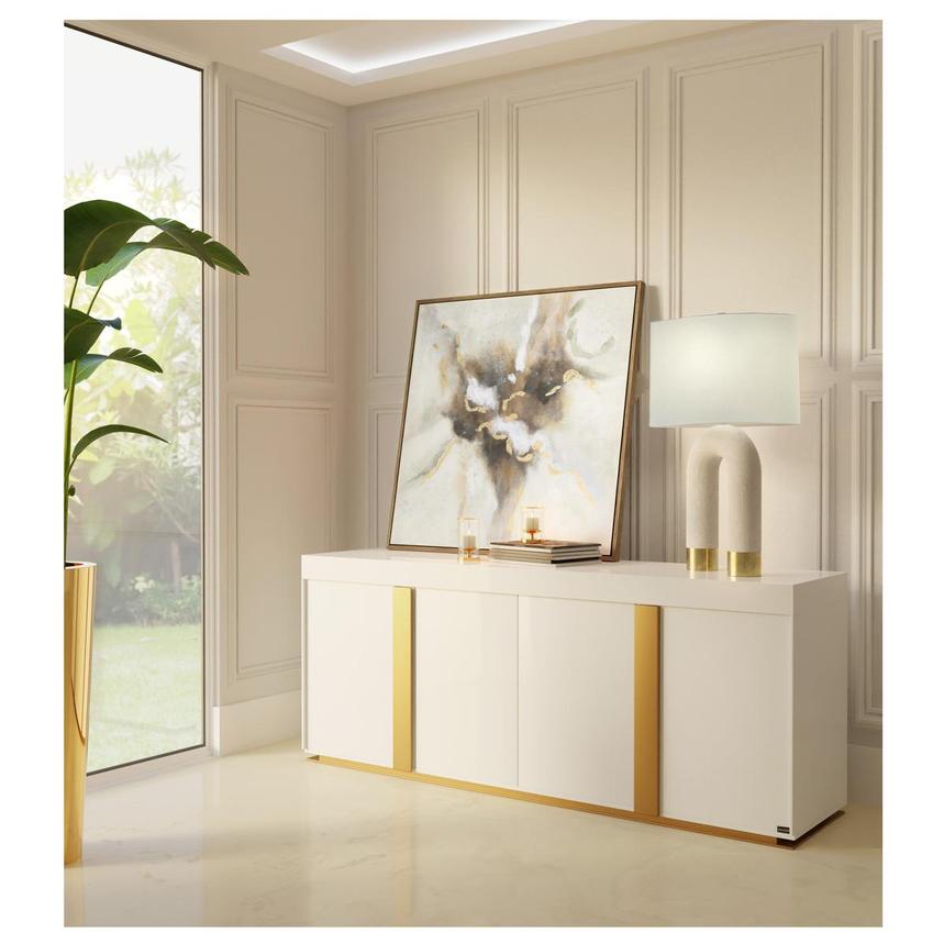 Grand Night White/Gold Gloss Buffet alternate image, 2 of 4 images.
