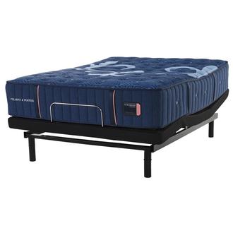 Lux Estate-Firm King Mattress w/Ease® Powered Base by Stearns & Foster