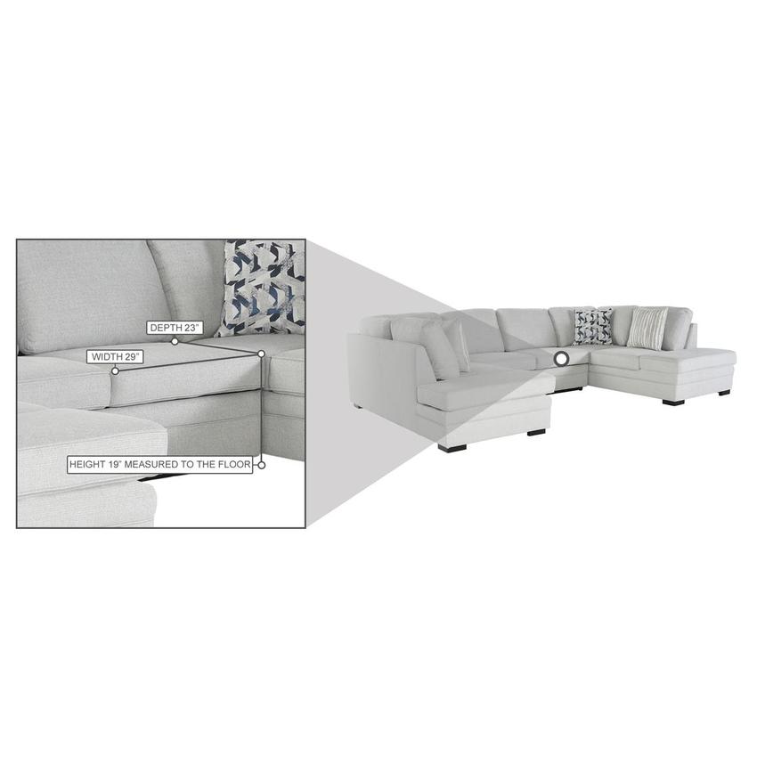 Meave Sectional Sleeper Sofa w/Storage El Dorado Furniture