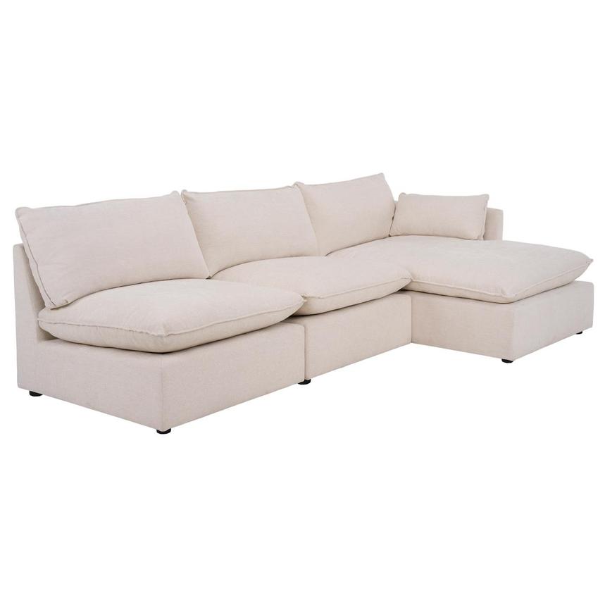 Lino Armless Sofa w/Right Chaise  alternate image, 2 of 6 images.